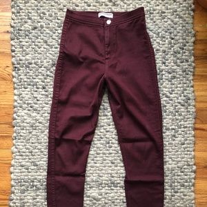 American Apparel High Waisted Skinny Jeans W M
